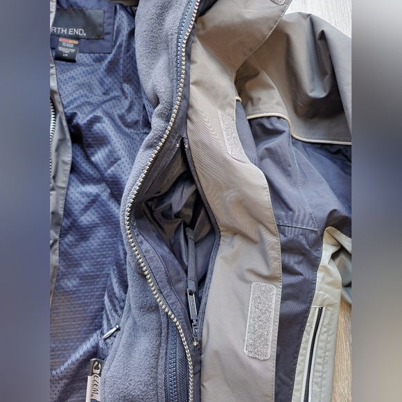 Men's North End 3 in 1 warm logik blue and grey coat size L - Picture 6 of 15